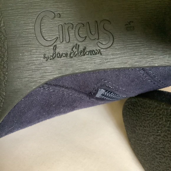 NWOT Sam Edelman Circus Navy Boots - Picture 8 of 10